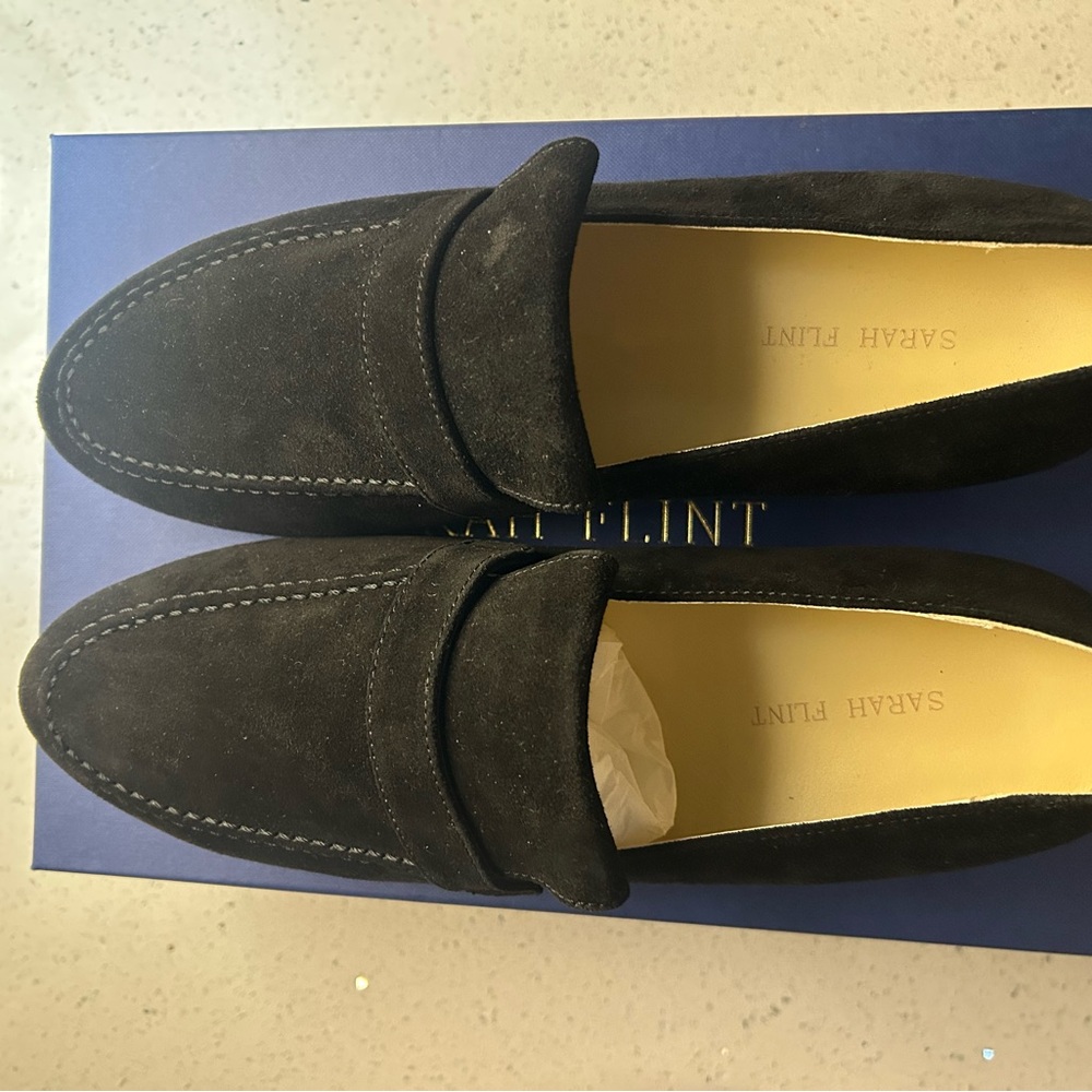 Sarah Flint Alysia Black Suede Women's Sneakers - Picture 2 of 4